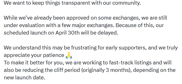 little pepe listing delay