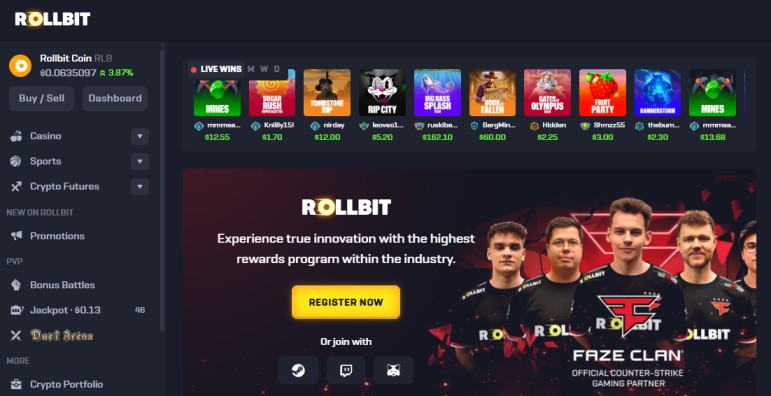 rollbit official website