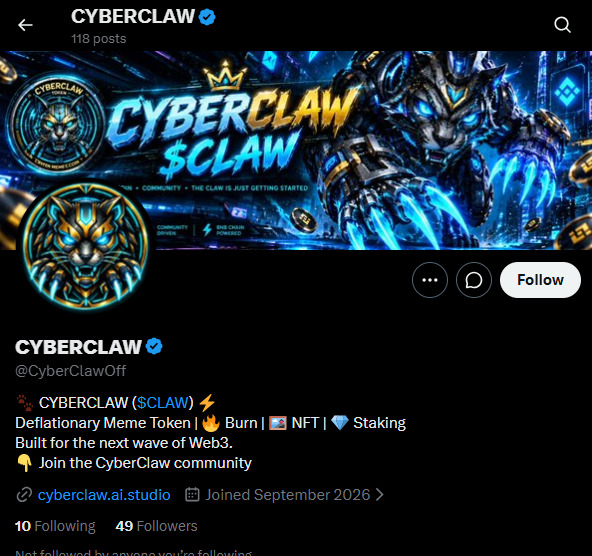Cyberclaw AI:Twitter Account Cyberclaw AI:Twitter Account
