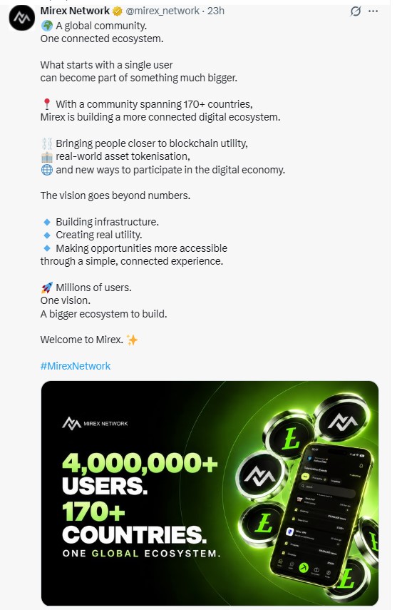 per the official X post per the official X post