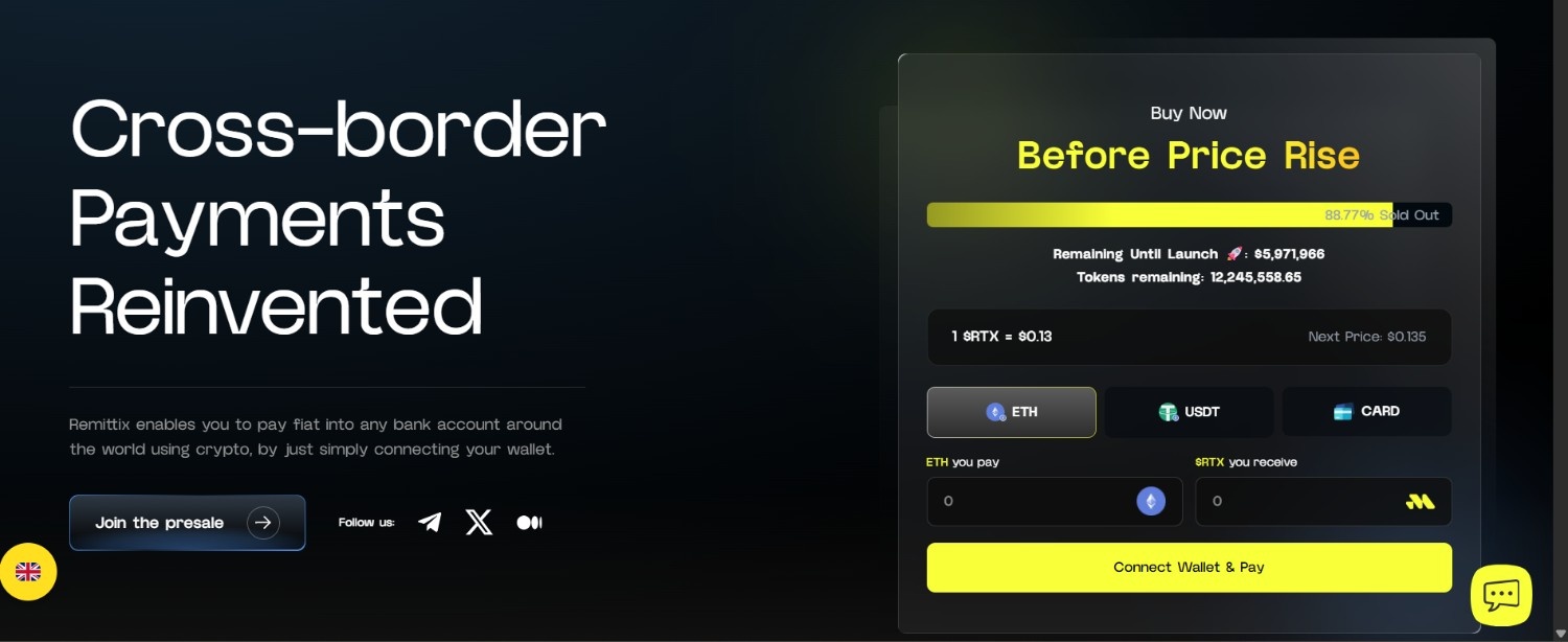 Remittix Presale Momentum Remittix Presale Momentum