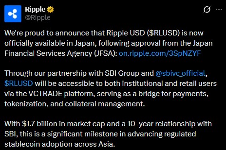 Ripple Stablecoin expansion 