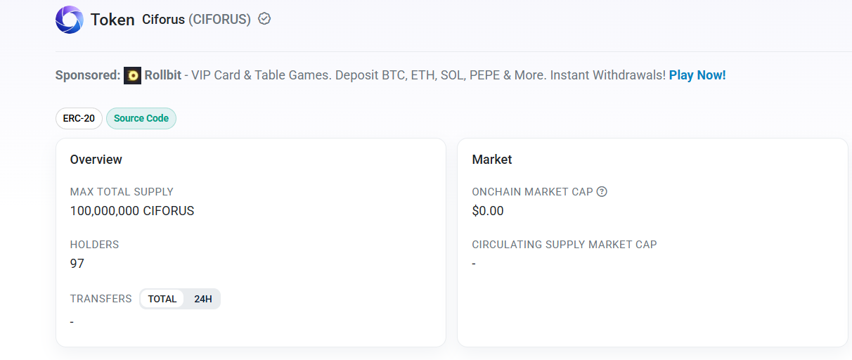 Verified Etherscan contract