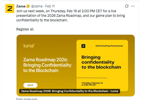 ZAMA FHE roadmap update driving price surge ZAMA FHE roadmap update driving price surge