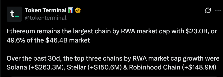 Token Terminal official Tweet Token Terminal official Tweet