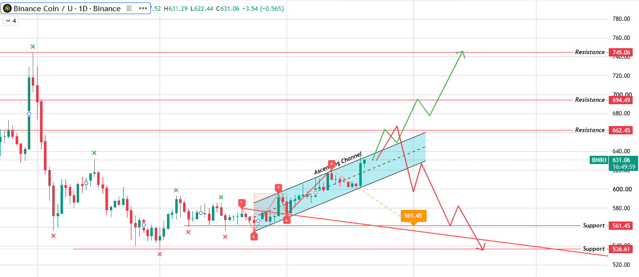 Daily Chart Analysis for $BNB