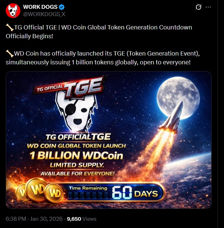 Work Dogs Token Listing and TGE Update Work Dogs Token Listing and TGE Update