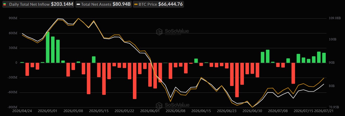 Bitcoin ETF Inflows Bitcoin ETF Inflows
