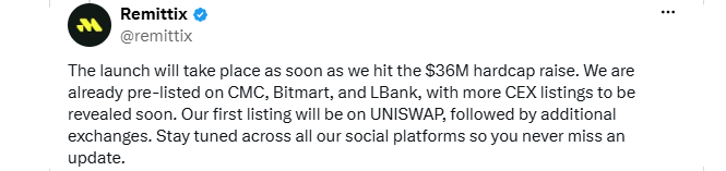 Remittix $36M Target Remittix $36M Target