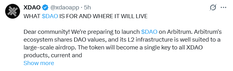 XDAO listing date and TGE XDAO listing date and TGE