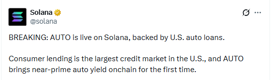 AUTO goes live on solana network