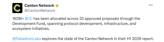 Canton Network Ecosystem Funding Update