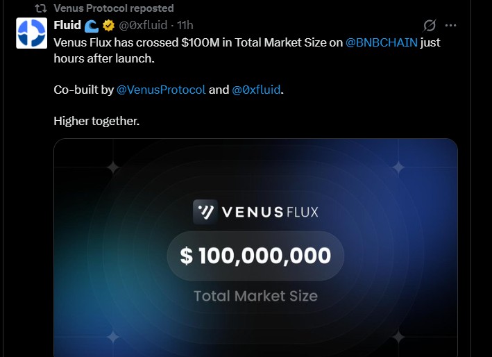 1 million rewards on Venus Flux