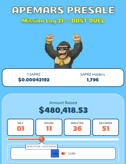 apemars presale price stage 21