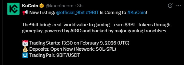 The9bit KuCoin Listing Today
