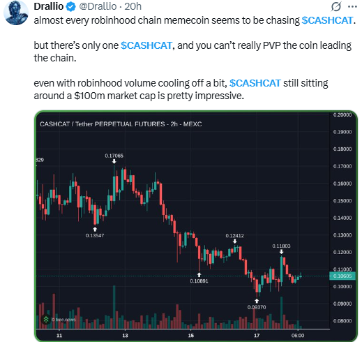 What Traders Are Saying About CASHCAT