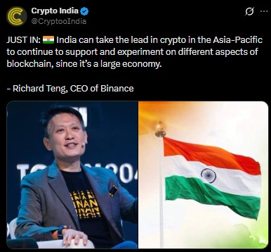 Richard Teng India Crypto Support