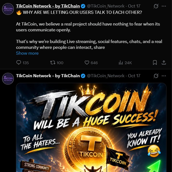 Tikcoin Network Listing Date and Claims Tikcoin Network Listing Date and Claims