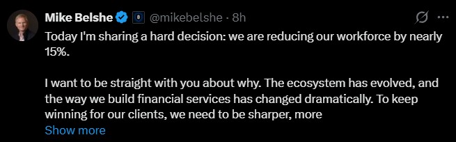 BitGO Layoffs 15%