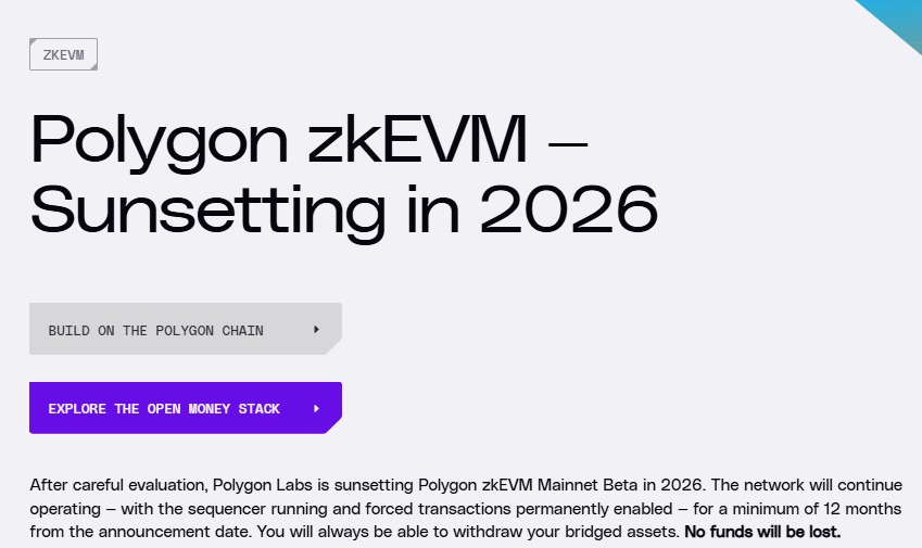 Polygon zkEVM Website