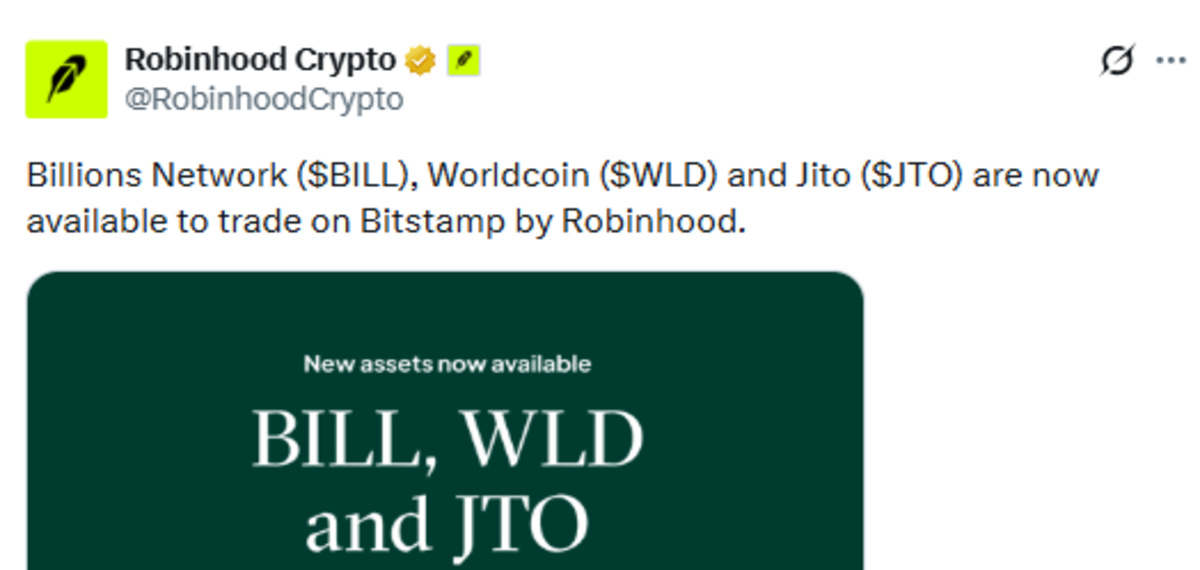 Official post screenshot of new token listing update Official post screenshot of new token listing update