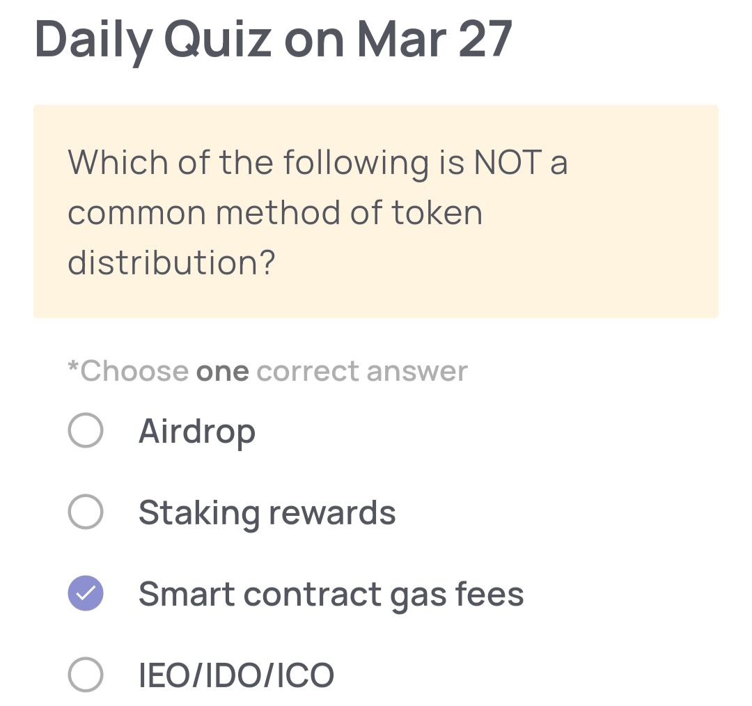 Xenea Wallet Daily Quiz