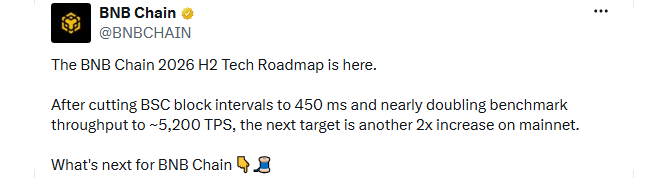 The BNB Chain 2026 H2 Tech Roadmap The BNB Chain 2026 H2 Tech Roadmap