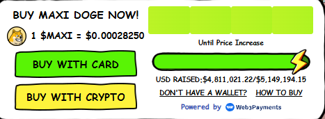 MaxiDoge Presale Update