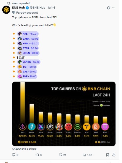 Official Post On X Siren Token