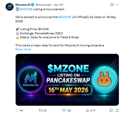 Mozone AI promised Lisiting Mozone AI promised Lisiting