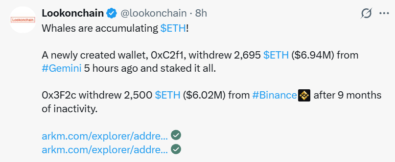 Whales are buying ETH Whales are buying ETH