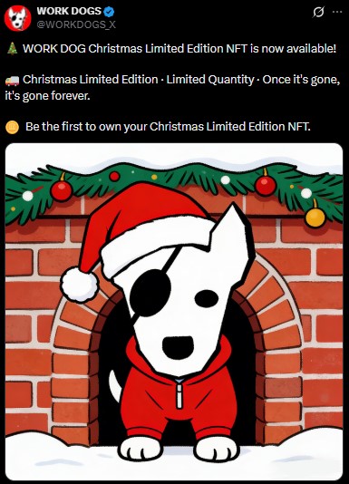 Work Dogs Christmas NFT