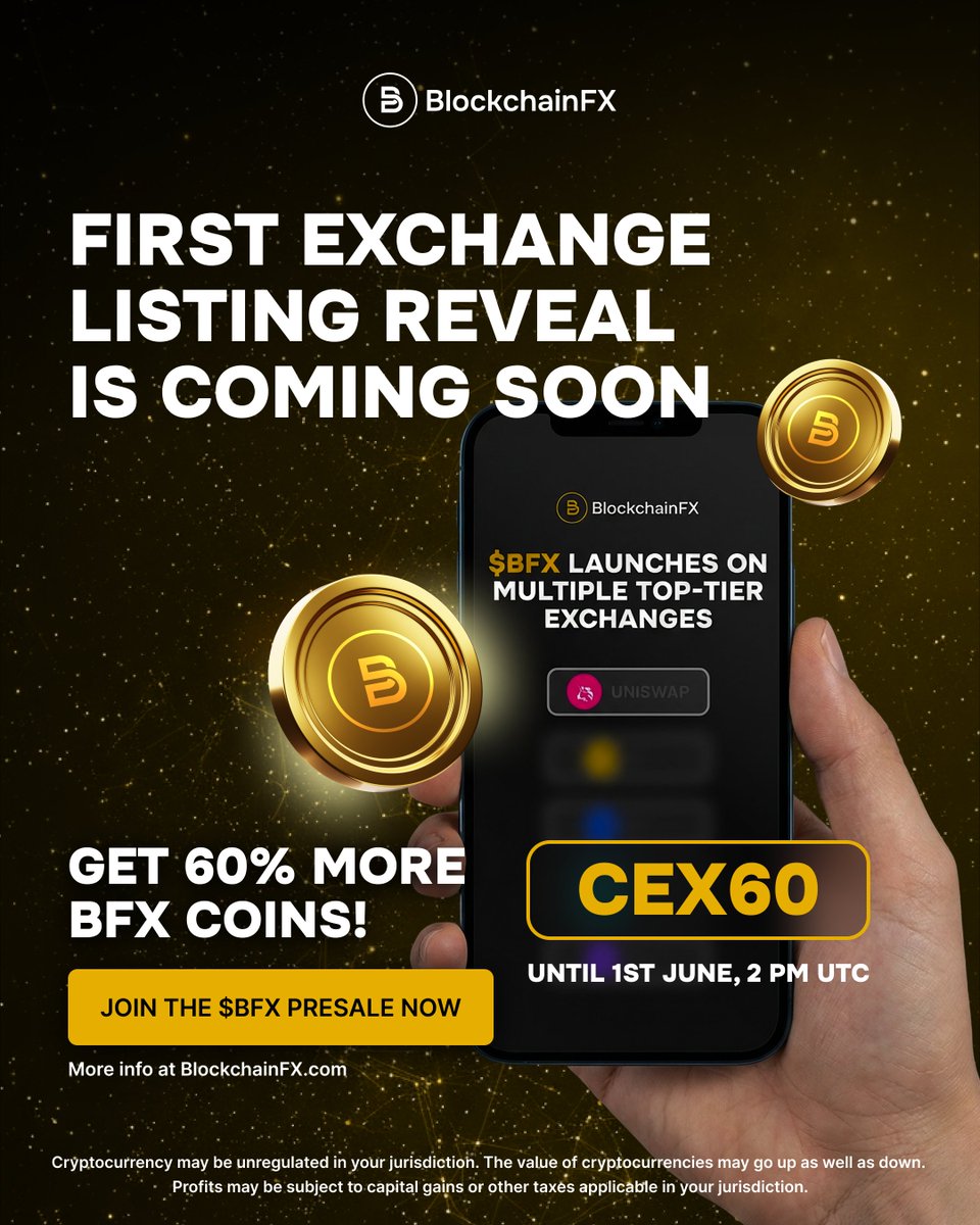 BlockchainFX first exchange listing reveal teaser for BFX multiple exchange BlockchainFX first exchange listing reveal teaser for BFX multiple exchange