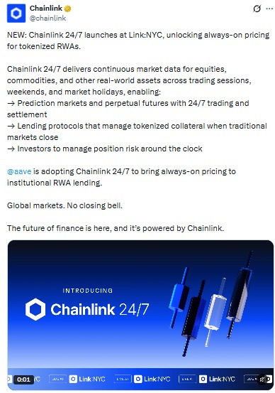 Chainlink 24/7 launches at Link:NYC Chainlink 24/7 launches at Link:NYC