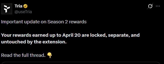 TRIA Reward Structure