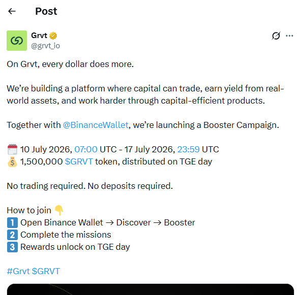 GRVT with binance wallet GRVT with binance wallet