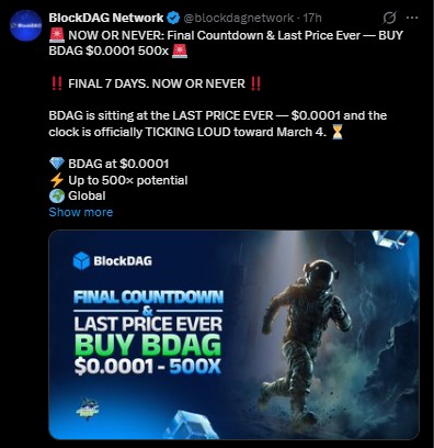 BDAG Presale Update BDAG Presale Update