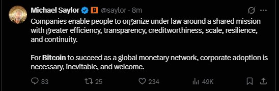 corporate voices are saying about Bitcoin adoption corporate voices are saying about Bitcoin adoption