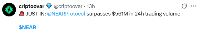 NEAR Crypto News Today: $NEAR Trading Volume NEAR Crypto News Today: $NEAR Trading Volume