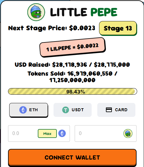 little pepe presale live