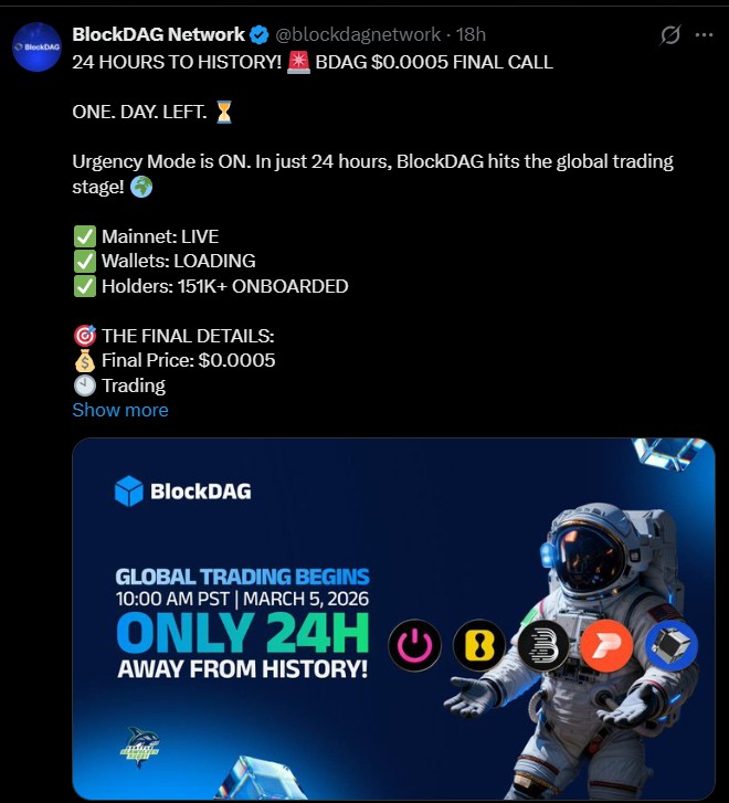 BDAG Exchange Listing