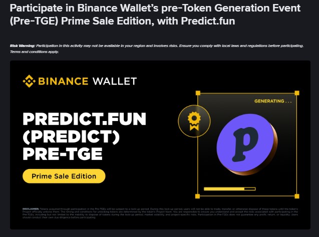 The PREDICT token launches on BNB Smart Chain