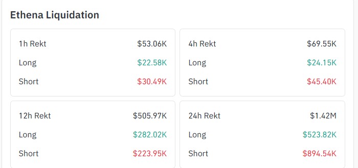 Ethena Liquidation Data