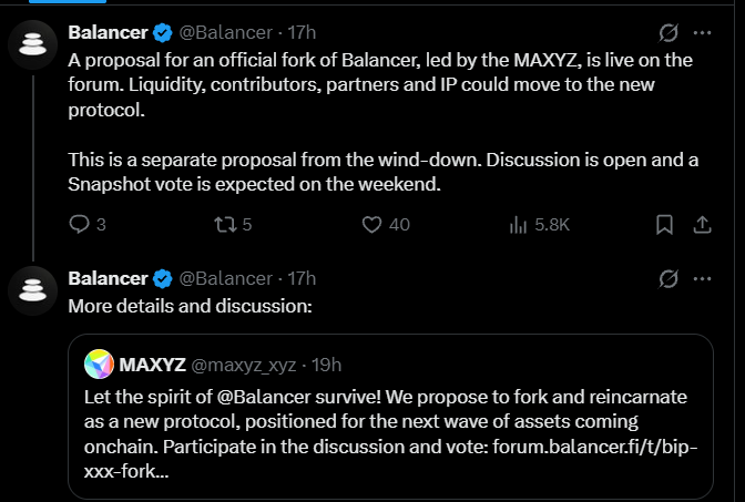 Balancer Fork Proposal Targets a New Tokenized Stock Exchange Balancer Fork Proposal Targets a New Tokenized Stock Exchange