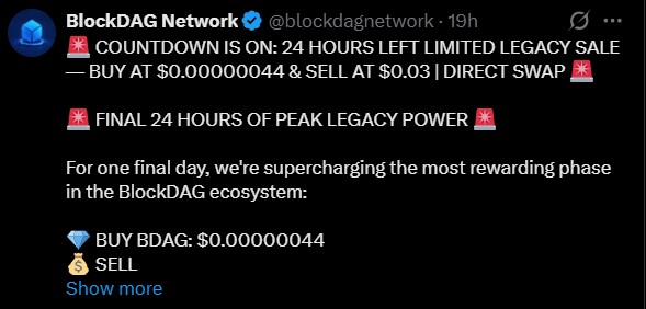 BlockDAG legacy sale BlockDAG legacy sale