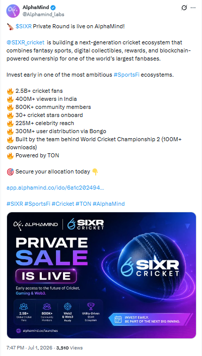 Sicr Presale private round opened at $0.04 per SIXR token Sicr Presale private round opened at $0.04 per SIXR token