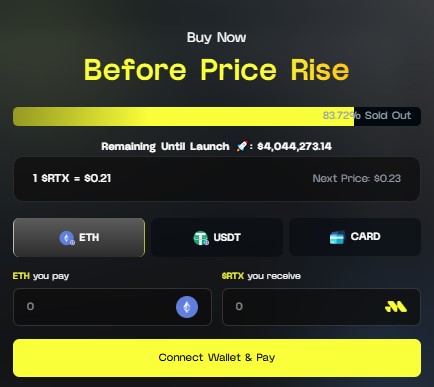 Official Remittix presale dashboard Official Remittix presale dashboard
