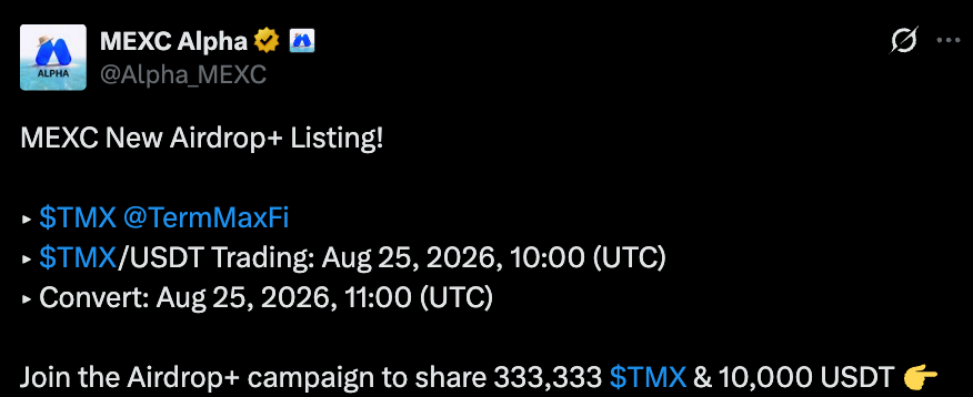 MEXC Official tweet