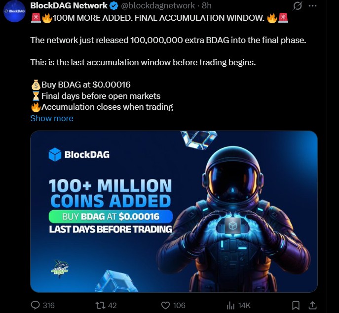 BlockDAG Exchange Listing and Token update