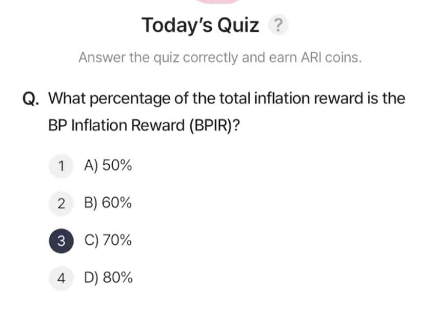 ARI Wallet Daily Quiz Answer 26 April 2025